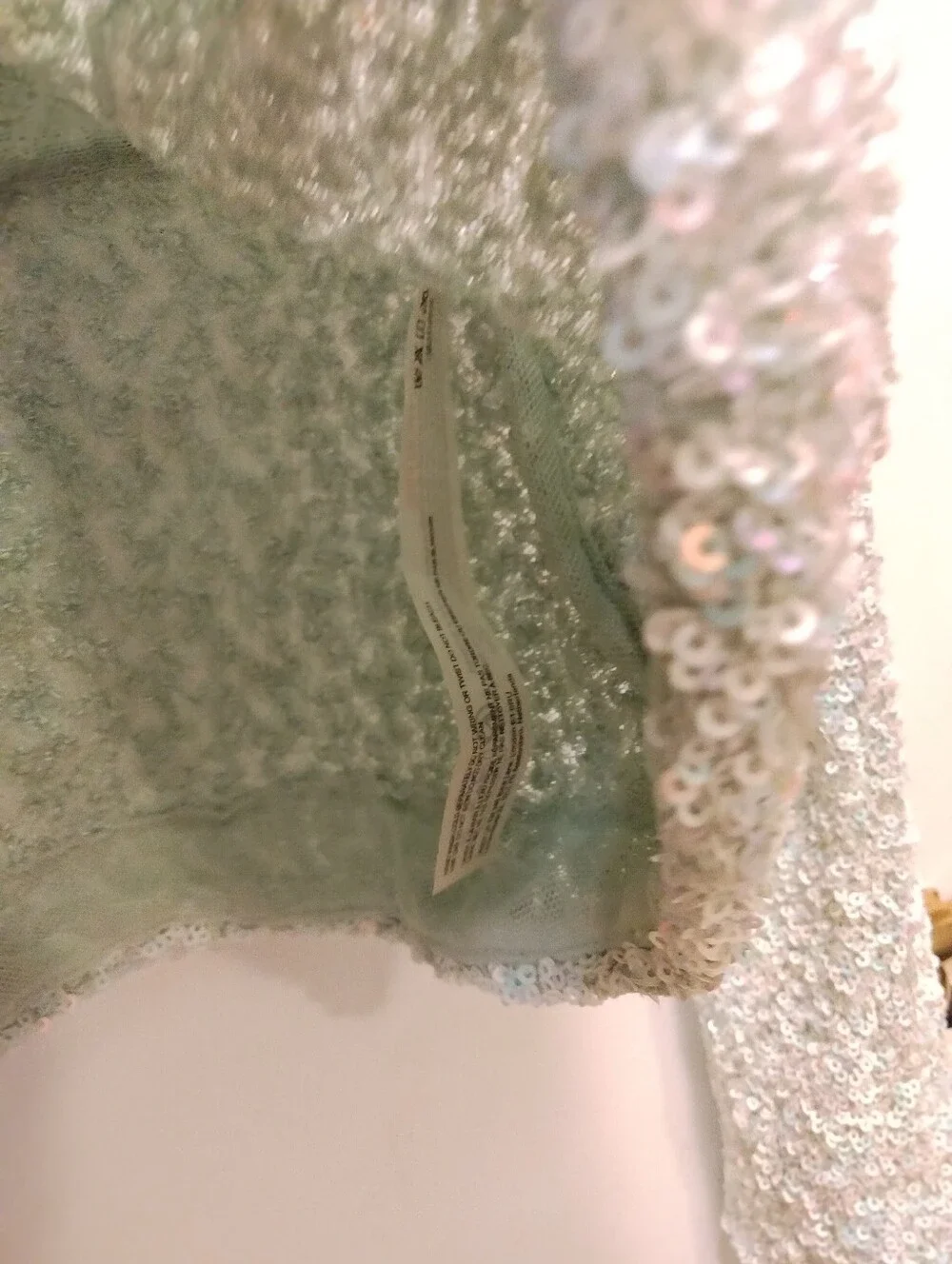NWOT Size S Intimately Free People Leading The Way Long Sleeve Sequin Top